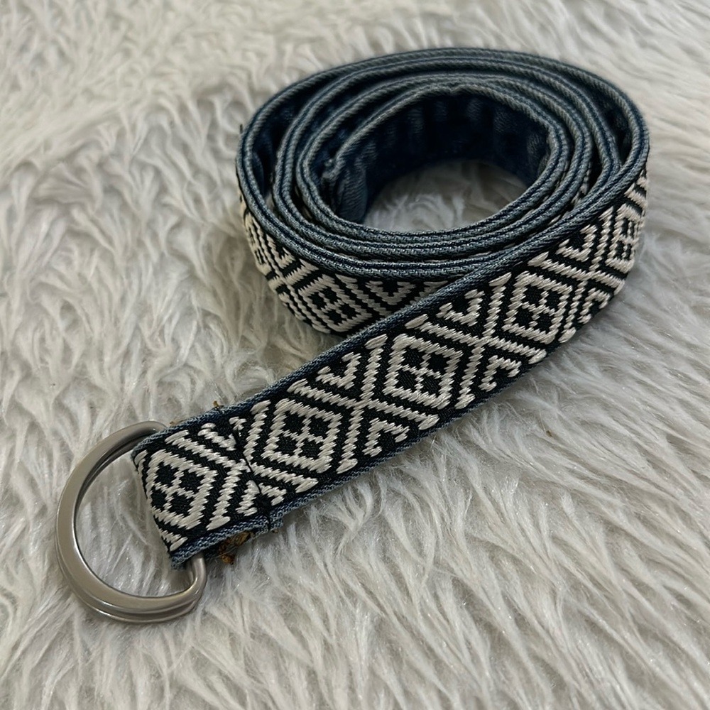 Boho denim soft fabric belt